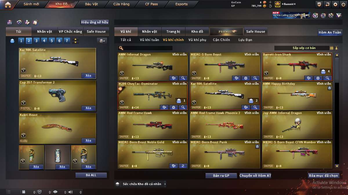 shop acc cf uy tin gia re